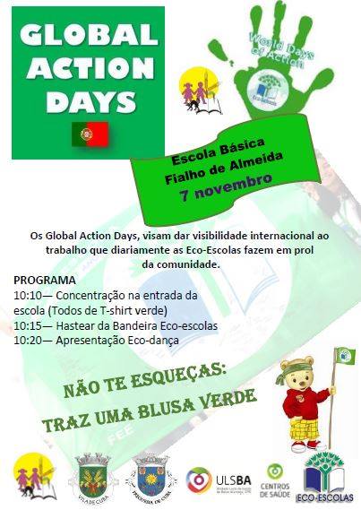 Agrupamento de Escolas de Cuba has commemorated the Global Action Day, last Monday the 7th of November.