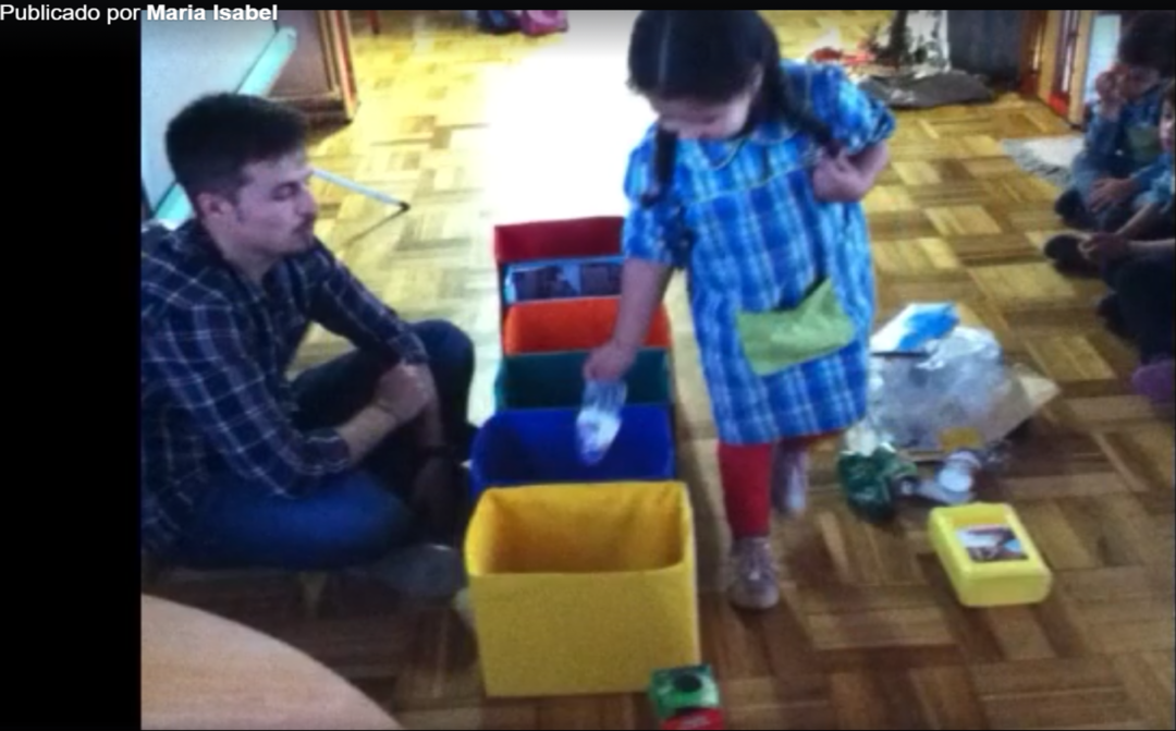 Alunos do Jardim de Infância do Meiral – Turma 9, assistiram a uma separação de resíduos