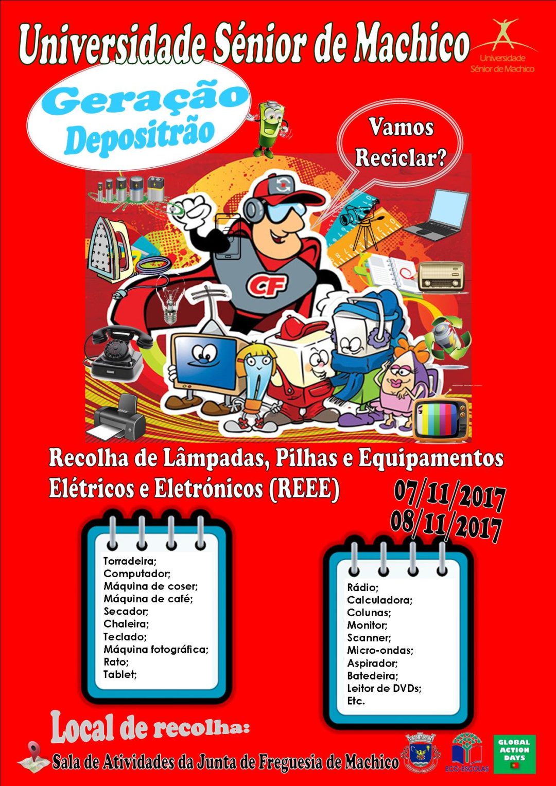 Global Action Days – Recolha de Lâmpadas, Pilhas e Equipamentos Elétricos e Eletrónicos (REEE)
