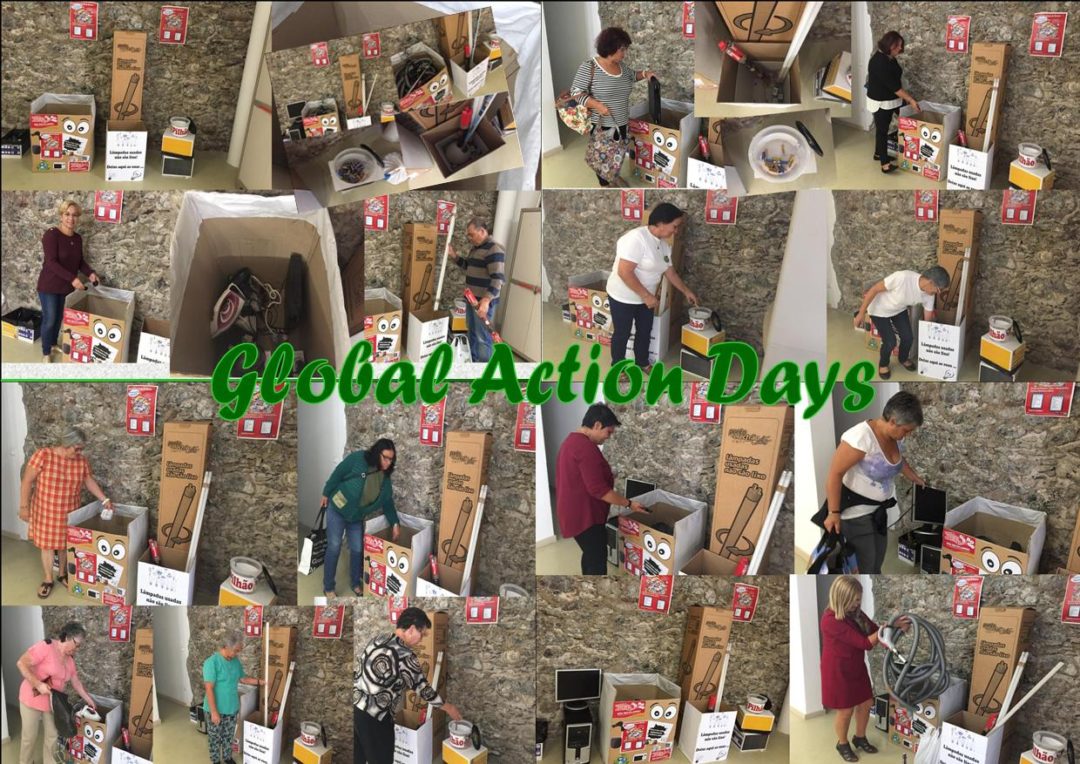 Universidade Sénior de Machico – Recolha de Lâmpadas, Pilhas e Equipamentos Elétricos e Eletrónicos (REEE) – Global Action Days