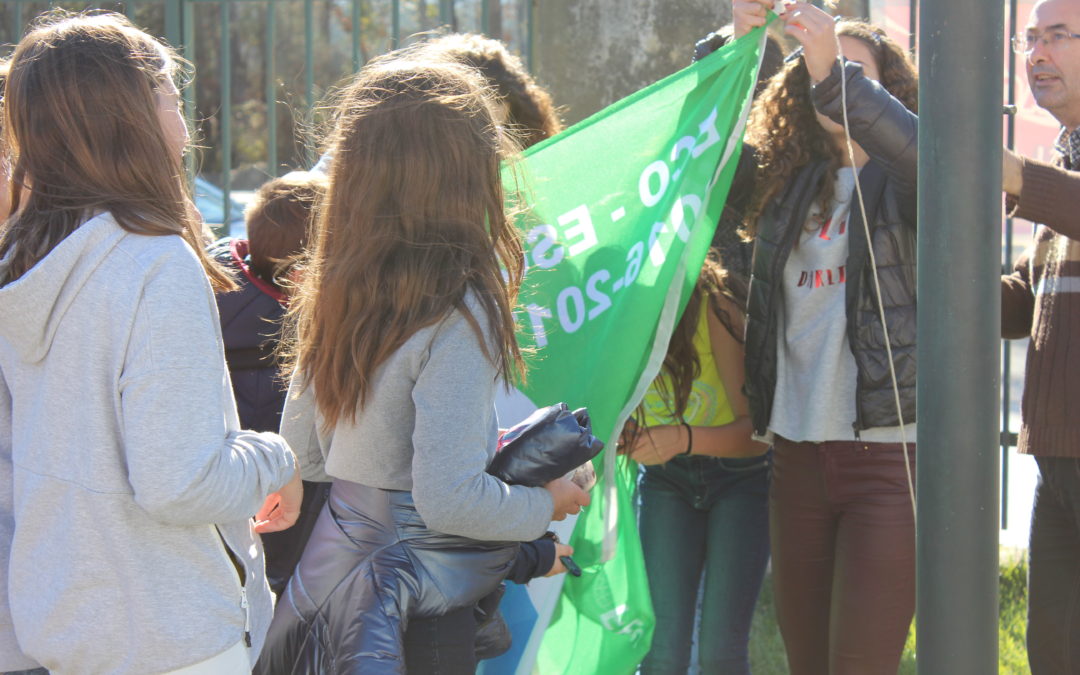 Hastear da Bandeira Verde – Eco-Escolas – Escola Básica de Rates