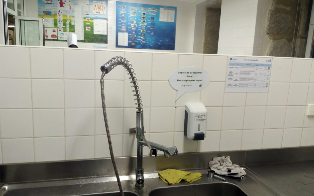 Sinalética das escolas referente à sustentabilidade/eficiência energética