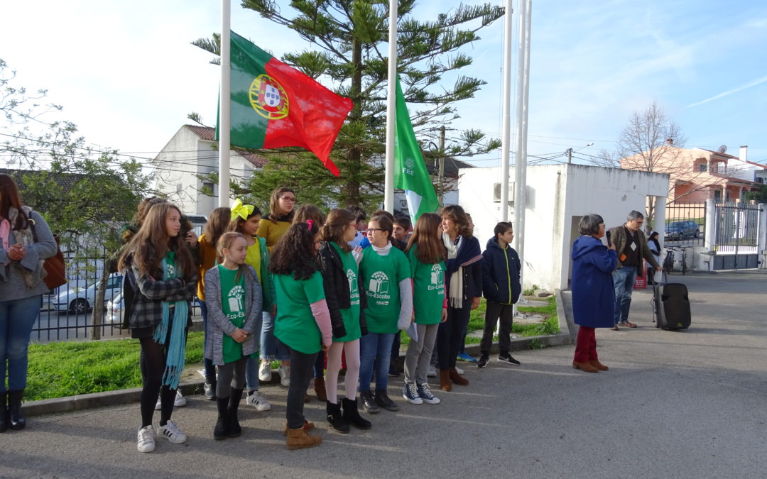Cerimónia do hastear da bandeira