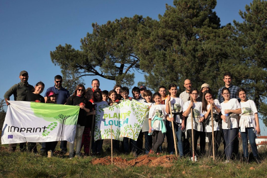 Plantação de 50 árvores de espécies autóctones no jardim da nossa escola