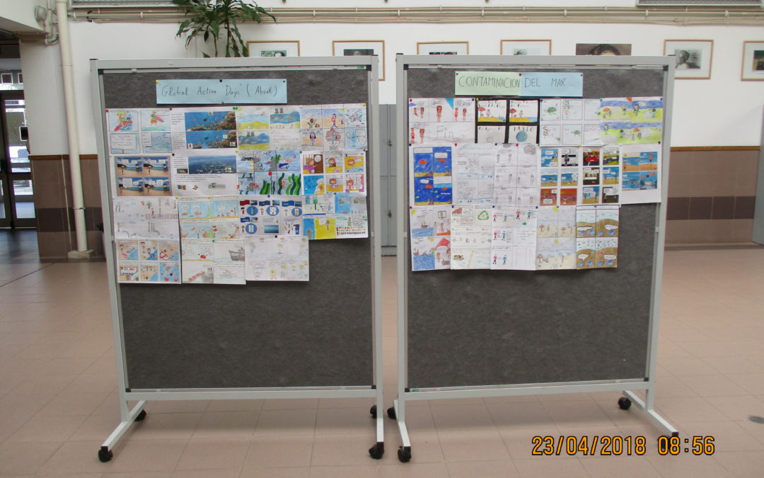 Exhibição de BD sobre os Fogos Florestais e sobre a Poluição do Mar