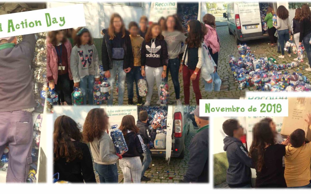 Entrega de 1000 garrafões de tampas e caricas à VALNOR