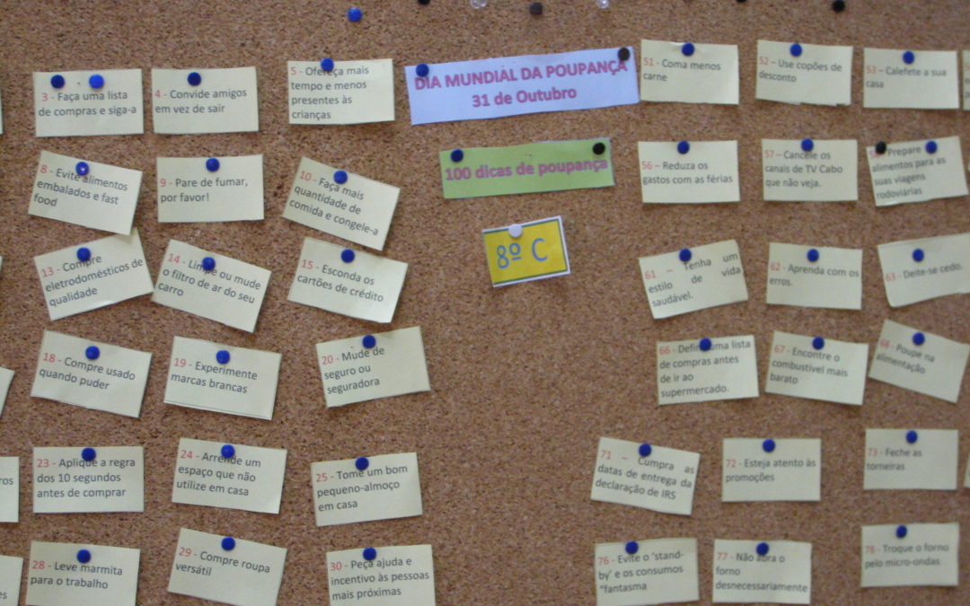 Dia Mundial da poupança – 31 de outubro