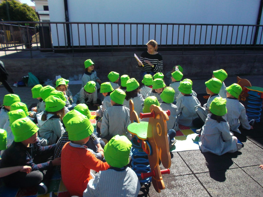 Entre as casas para passarinhos e a horta há um caminho…