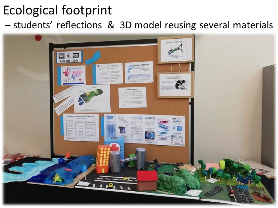 A  NOSSA PEGADA  – exposições, maquete em 3D e calculadora online