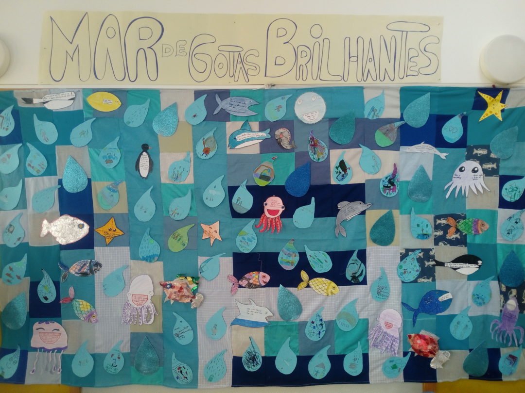 Um Mar de Gotas Brilhantes