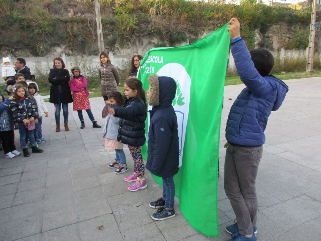 Apresentação à comunidade local da Bandeira Eco-Escolas 2018/2019 ganha pela EB/JI a Lã e a Neve da Covilhã