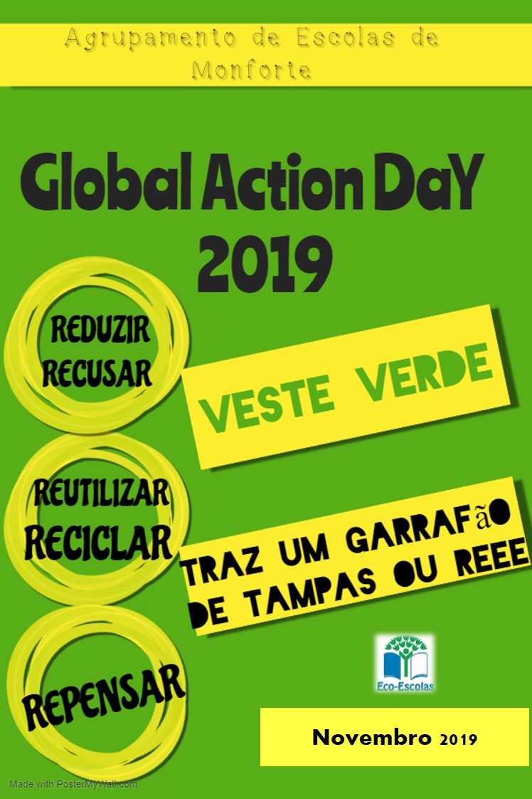 Global Action Day Monforte Medidas individuais de mitigação das Alterações Climáticas :”Politica dos 5RRRRR”