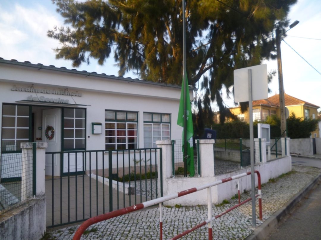 Bandeira Verde Eco-Escolas a meia-haste – JI Serpins