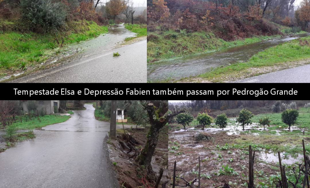 Tempestade Elsa e Depressão Fabien  também  passam por Pedrogão Grande.