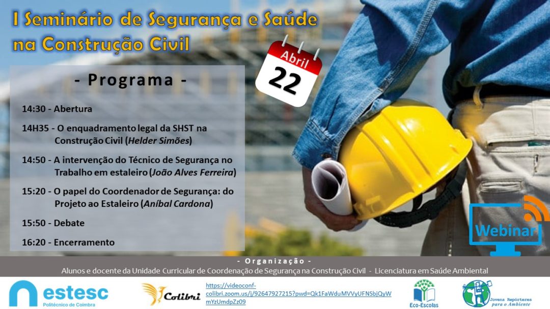 Webinar – I Seminário de Segurança e Saúde na Construção Civil | Dia Mundial da Terra