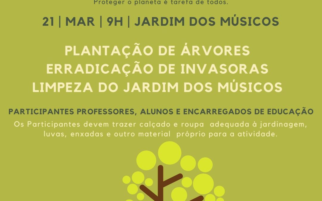 Ação de sensibilização para a sustentabilidade  e proteção de espaços verdes