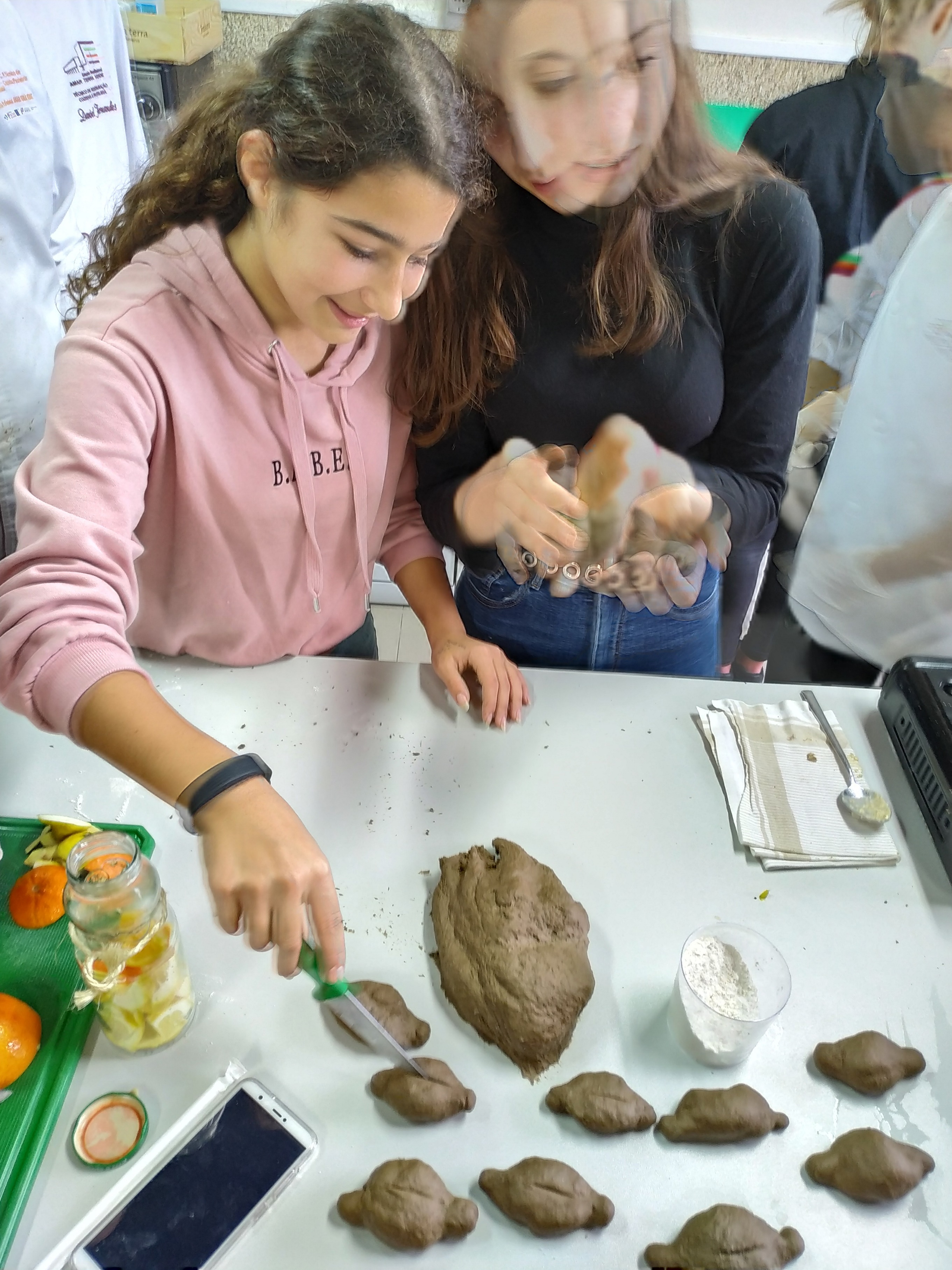 Produção de pão escuro