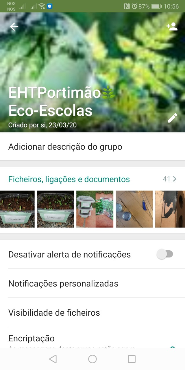 O grupo Eco-Escolas da EHT Portimão chegou ao WhatsApp!