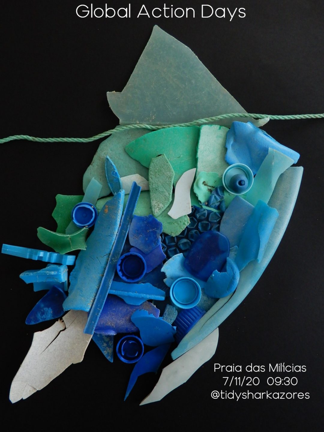 Limpeza de praia e partilha de boas práticas “Um objeto, uma ação de redução de plástico” (TidyShark + Colégio do Castanheiro)