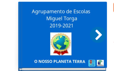Livro Digital "O Nosso Planeta Terra" com os textos elaborados pelos alunos sobre o Planeta Terra e sua sustentabilidade.