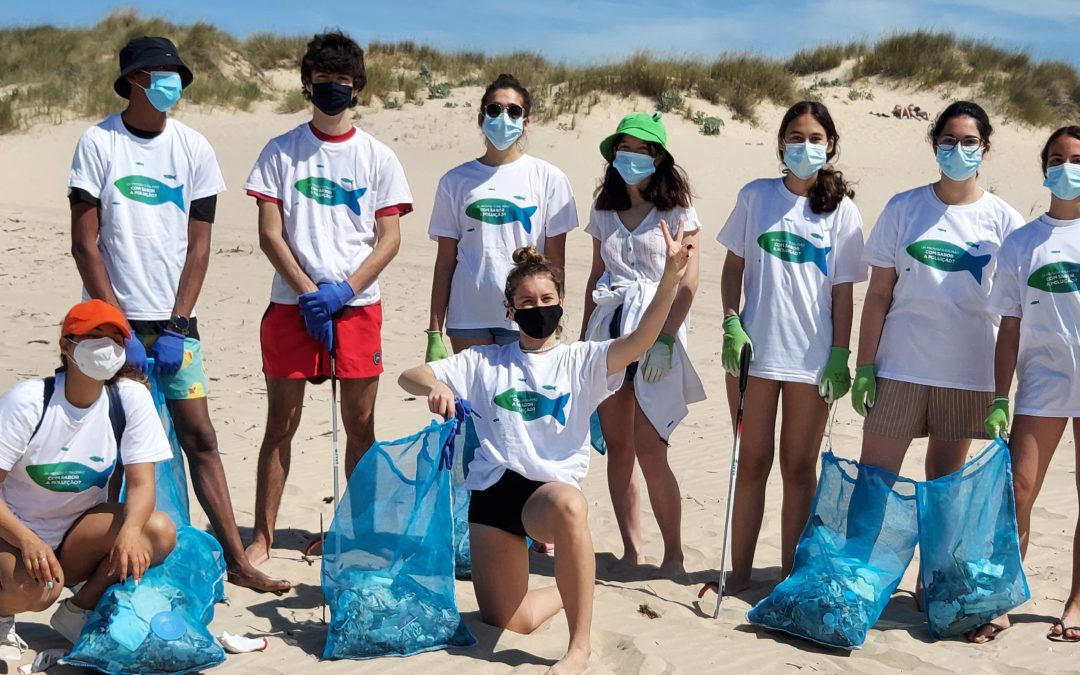 Limpeza da praia da mata