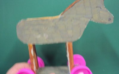 Carrinho ecológico - Cavalo de Tróia