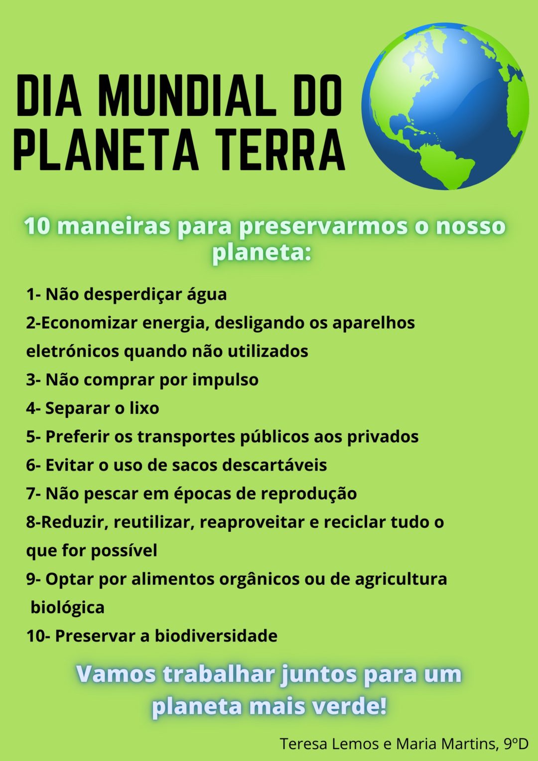 SEMANA ECO – COMEMORAÇÃO DO DIA MUNDIAL DA TERRA