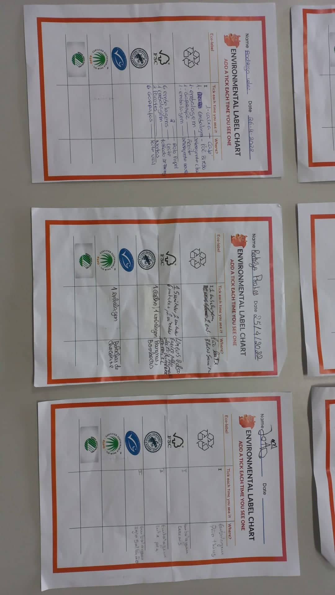 Action 4 – Rótulos a Procurar