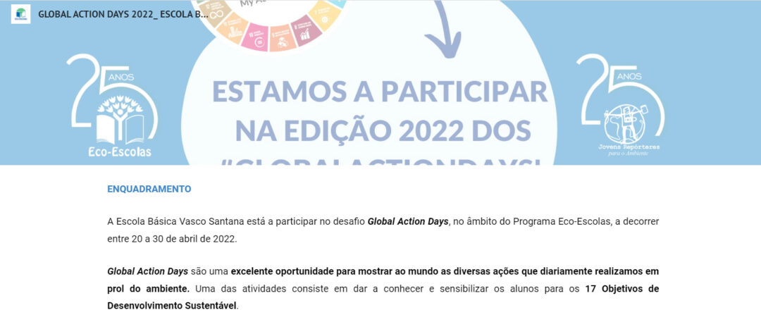 Divulgação do Global Action Days