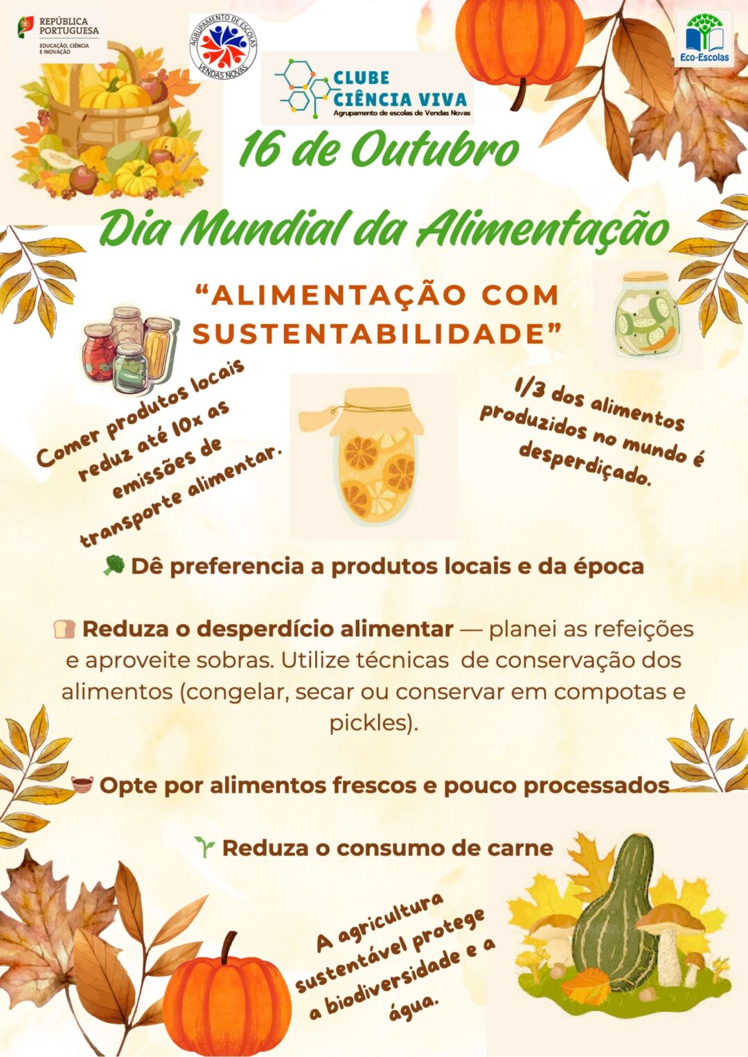 Dia Mundial da Alimentação – Alimentação com sustentabilidade