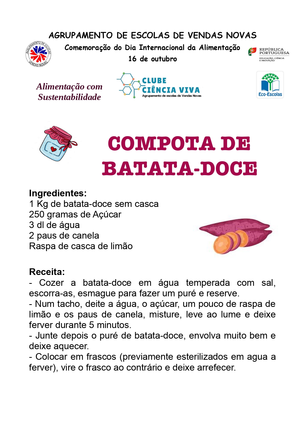 Compota-batata doce